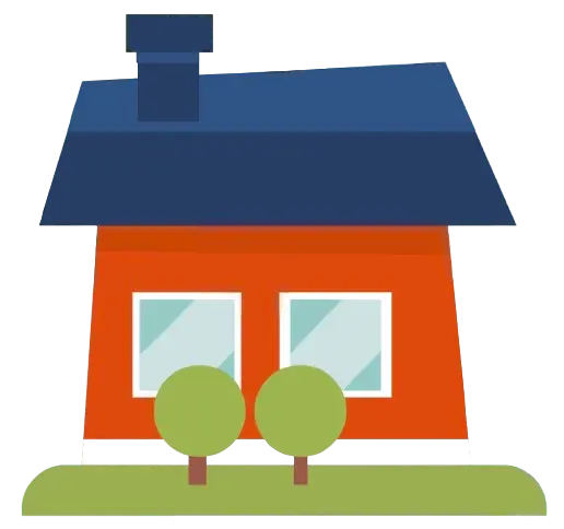 Mājiņas ilustrācija